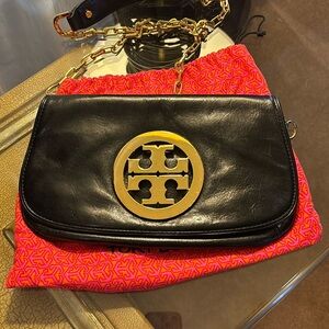 Authentic Black Leather Crossbody Bag